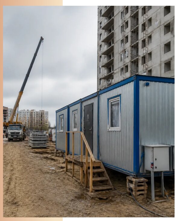 Аренда строительных вагончиков для рабочих в Новотроицке